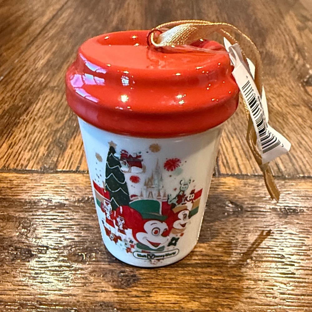 NEW Disney Parks Starbucks Magic Kingdom Ornament Cup! Collectable!